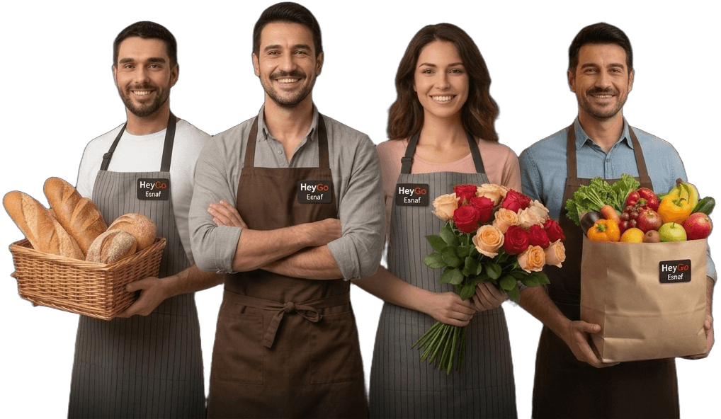 HeyGo esnafları: fırıncı, aşçı, çiçekçi ve manav yan yana